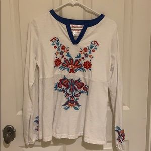American Girl embroidered top
